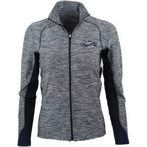 SHOEBACCA Womens Heather Colorblock Layering Jacket Casual Outerwear Athletic - Grey