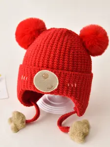 Autumn Winter Hats Unisex Knitted Wool Cap, Ear Protection Warm Windproof Fleece Lined Hat, Men Women Cold Weather Accessories, Knitting Beanie