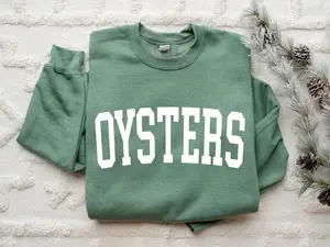 Oysters Sweatshirt, Oysters Pullover, Oyster Sweatshirt, Crewneck Sweatshirt