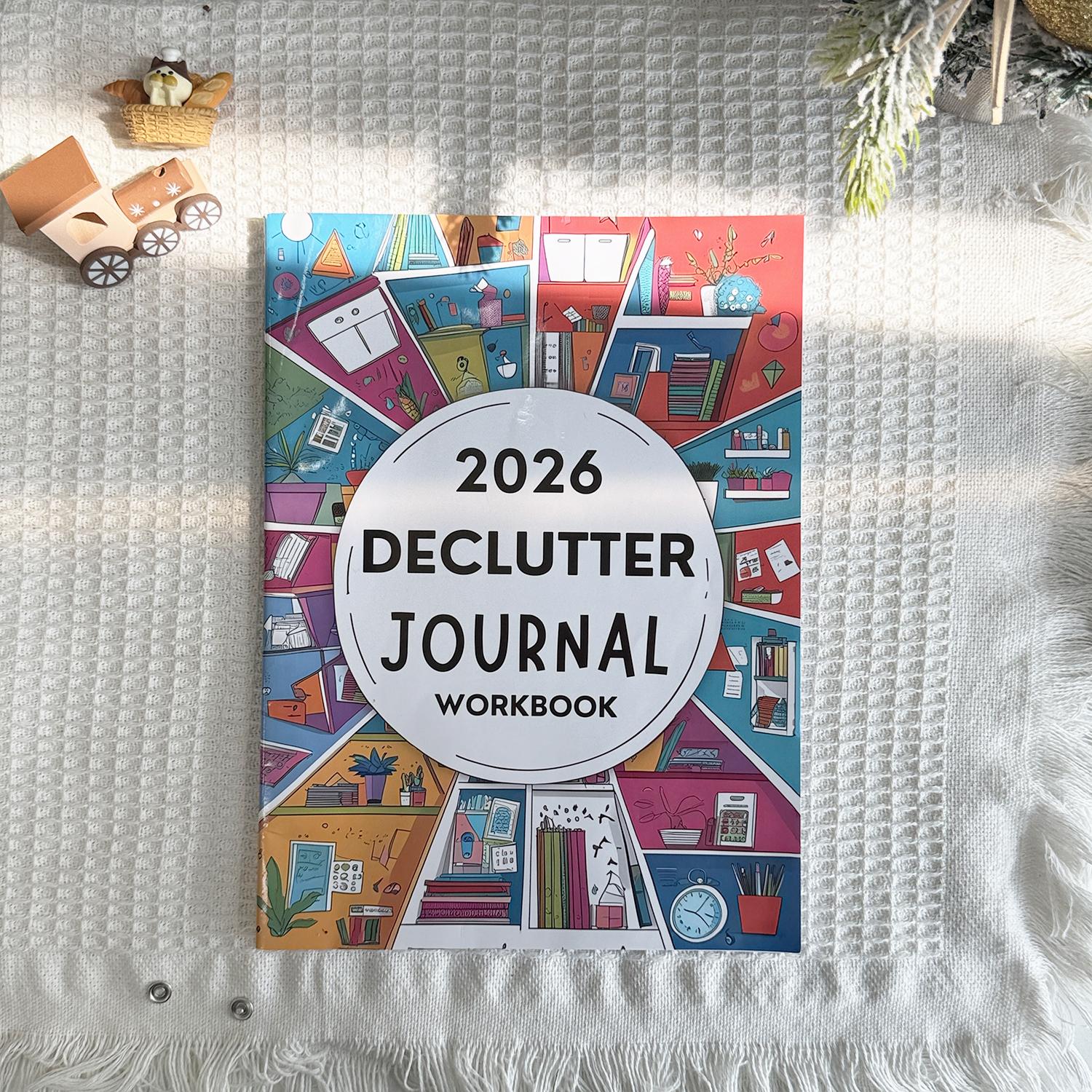 2026 Paper-Based Home/Office Storage & Home Organization Multi-Toolkit - Office Stationery Personal Organiser with Declutter Journal Workbook, Household Cleaning Planner, Weekly-Monthly-Annual Checklist Notebook, Storage Tips, Housework Schedule, Storage