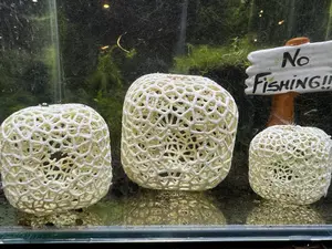 Shrimp and Fry Hide Cube | Voronoi Aquarium Decoration