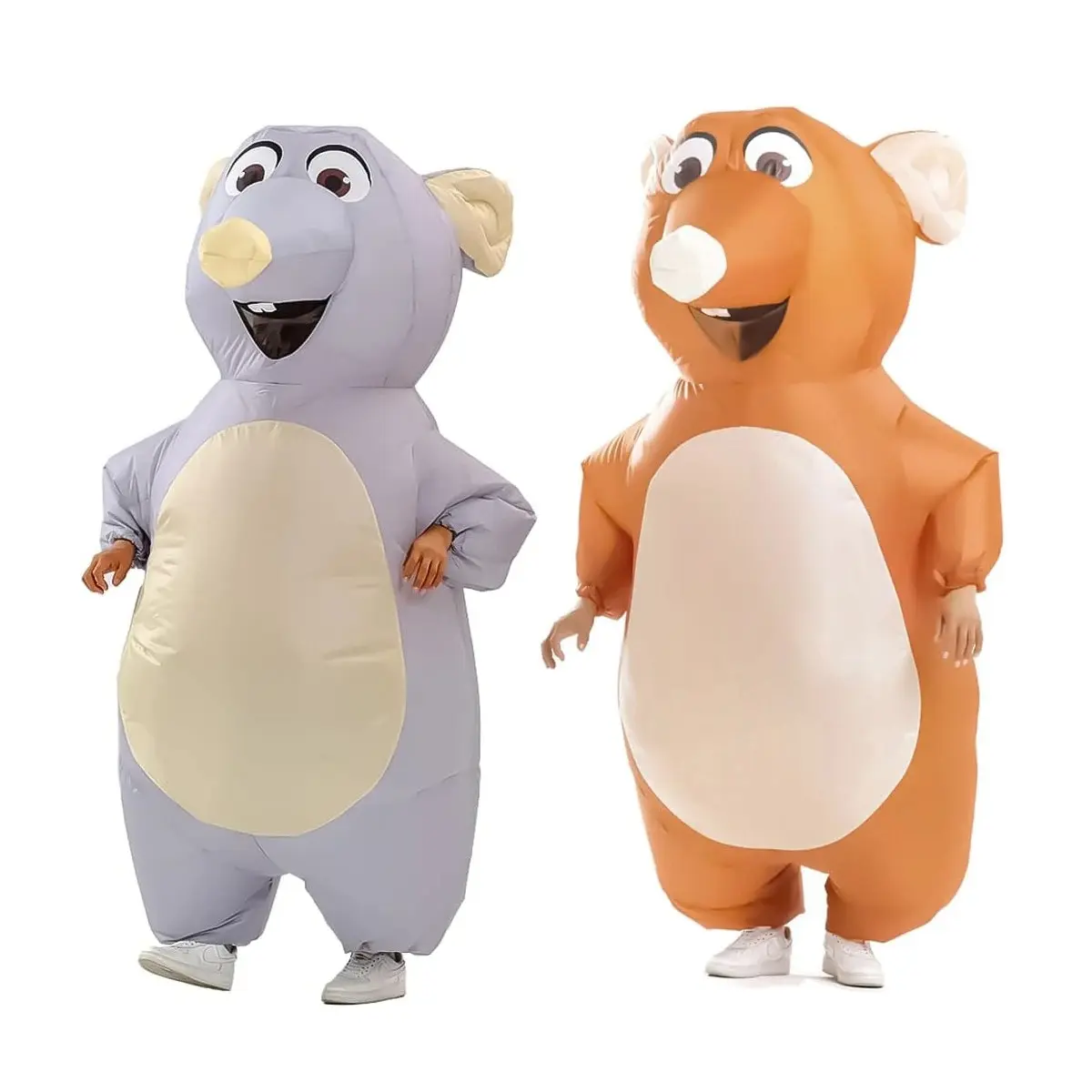 Inflatable Mouse Costume for Adult Blow Up Mouse Rat Cosplay Costume Funny Halloween Party Carnival Cosplay Costume Suit