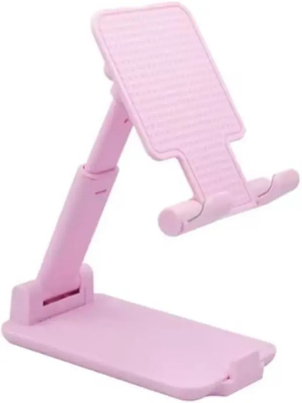 Adjustable Angle & Height Desktop Cell Phone Holder Support Stand, Universal Compatible with iPhone 13 14 15 16 Pro Max & All Smartphones, Pink, gift