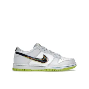 Nike Kid's Dunk Low 3D Swoosh Grey, from StockX