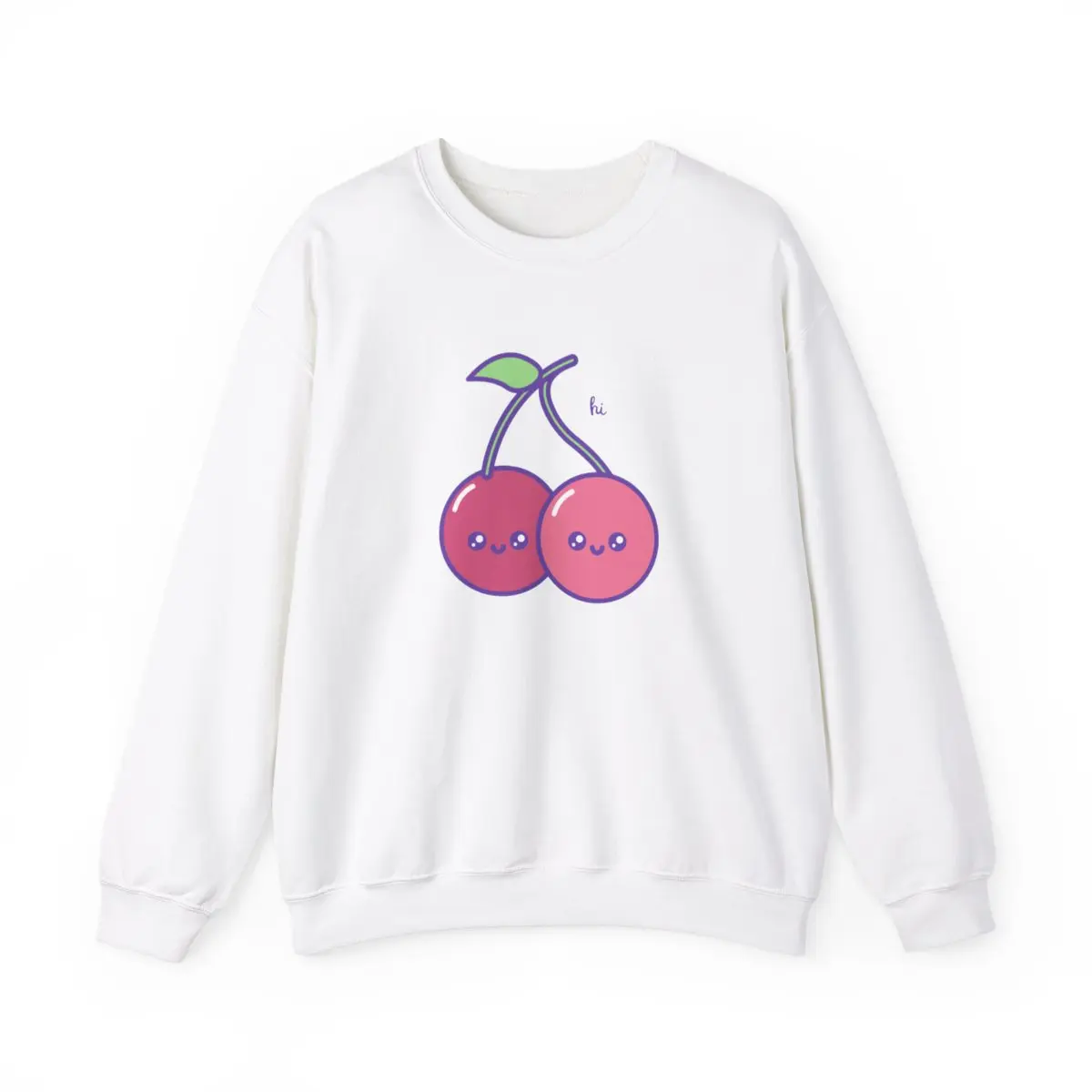 Cherries Sweatshirt | Cherries Crew Neck Sweater | Cherries | Cherry Sweatshirt | Cute | Kawaii