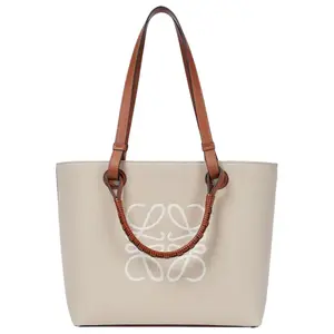 Pre-owned Loewe Canvas Shoulder Bags Anagram cloth handbag 4000026816834