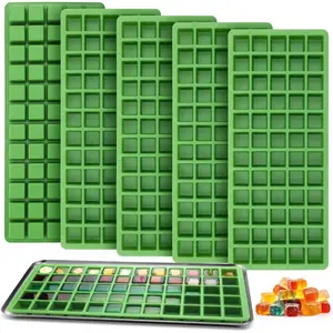 5 Pcs Silicone Food Molds for Harvest Right Freeze Dryer Harvest Right Medium Square Trays Dividers Food Mold for Fruit Vegetable Cake Freeze Drying Accessories (Medium)