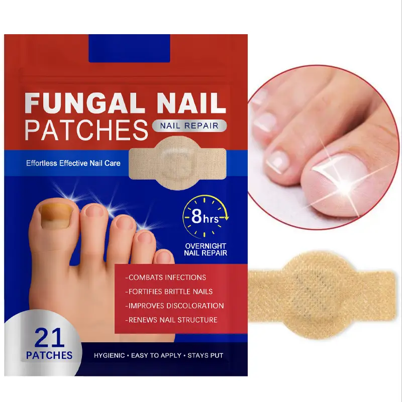 Fungal Nail Care Patch  21pcs/bag Easy To Use Long Lasting Gentle on Nails Foot Care Patches, Suitable for All Skin Types fungus treatmen, Healthy Nails