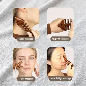 Wooden Scalp Massager Comb for Hair Growth, Fish-Shaped Head Massage Tool, Home Spa Scraping Meridian Instrument