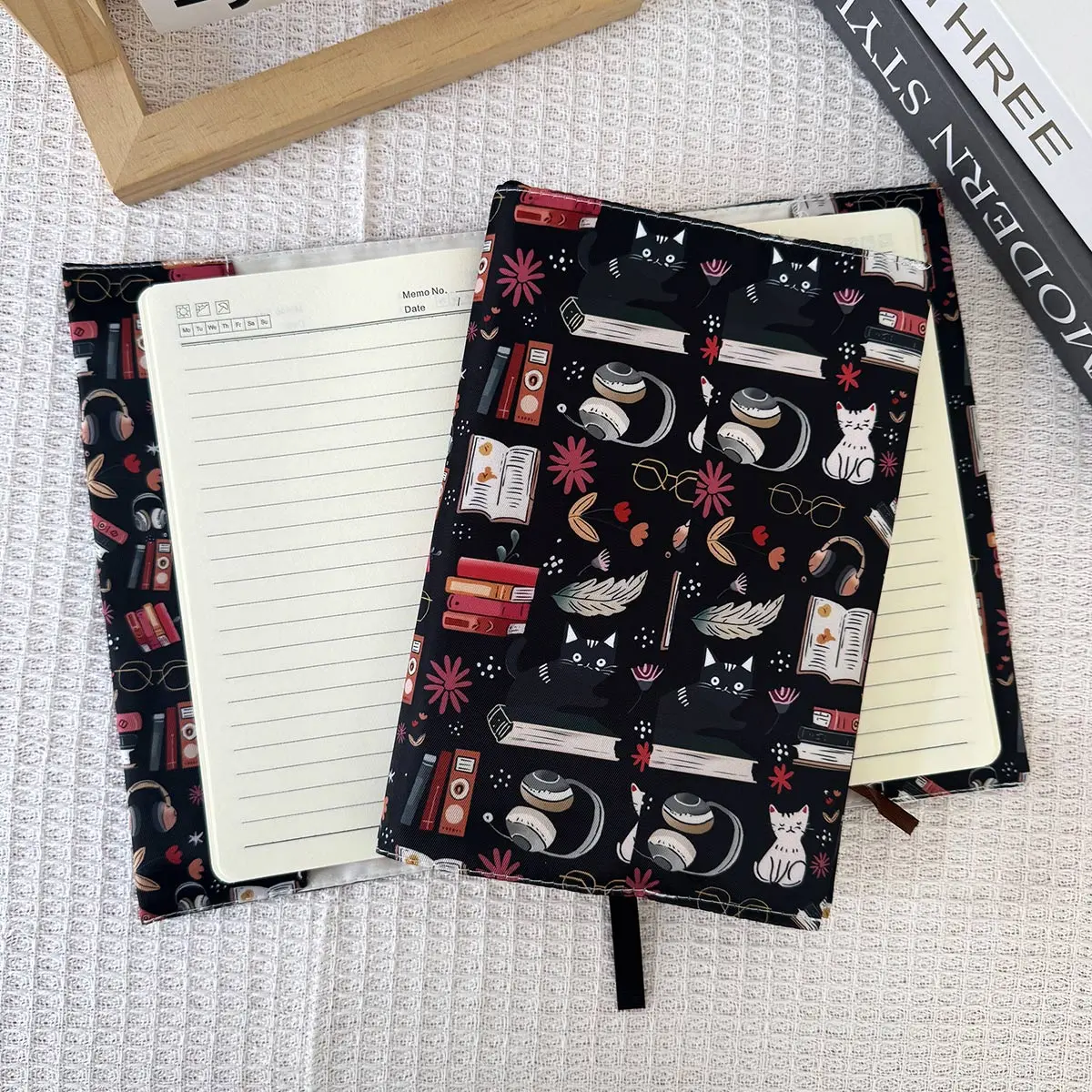 A5 Book Cover Protector, Simple Style Fabric Book Jacket, Durable Notebook Cover, Office & School Supplies, Gift Idea for Book Lovers