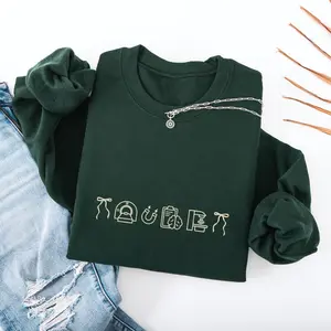 [MADE IN US] Embroidered MRI Tech Icon Sweatshirt, Radiology MRI Icons TShirt, Embroidered Crewneck, Gifts For MRI Technologist Gifts For mri Tech