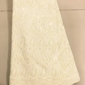 Unisex 5 Yards African Sequence Lace, Elegant Pattern Lace Trim