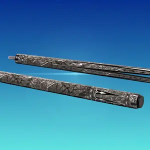 EVO Gemstone Nightglow Pool Cue – Vivid Emerald/Ruby/Amethyst Finish, Glassfiber Precision Shaft, Thin Conical Taper, 12.5mm EVO Tip, Carbon+Glass Butt, 5/16-18 Joint