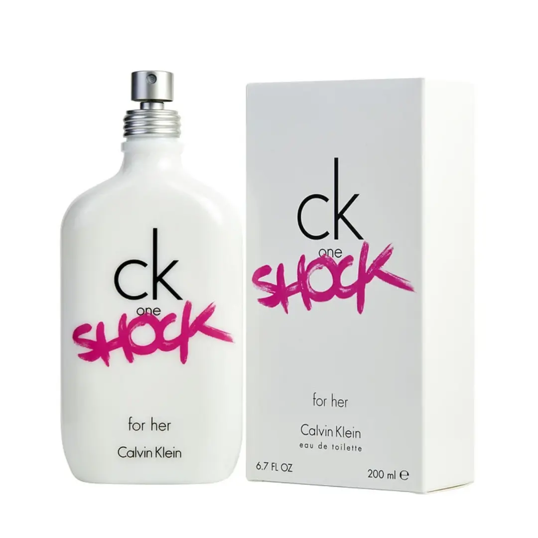 Calvin Klein CK One Shock Eau de Toilette for Women 6.7 oz | Oriental Floral Fragrance with Passionflower, Chocolate & Vanilla | Women's Perfume