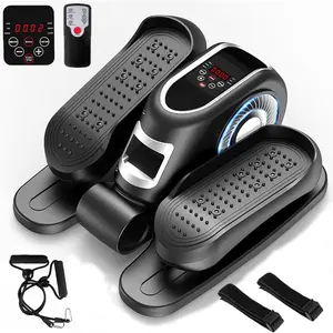 Under Desk Elliptical Machine, Electric Elliptical  Machine w/Remote Control, 12 Speed Levels, Quiet Seated Pedal Exerciser for  Office