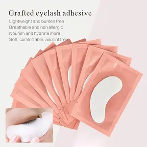 100pcs Eyelash Extension Under Eye Gel Pads - Lint Free with Aloe Vera Hydrogel Eye Patches, Premium Eyelash Extension Supplies & Beauty Tools, Fit Most Eye Shape, Stick Well