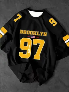 2026 New Brooklyn NO.97 Print Summer Men's Sports Jersey Short Sleeve T-Shirt Plus Size Women's Sport T-Shirt Top
