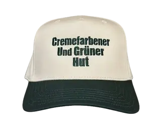 Cremefarbener Und Grüner Hut Fashion Snapback Hat