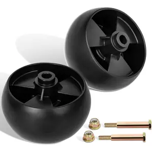 Replacement 734-04155 Deck Wheels, Deck Gauge Wheels Compatible with Cad Mower LTX1050 LTX1040 XT1 Enduro Riding,  LT2000 LT2500 42" 46" 50" 54" Deck Lawn Mower, 2 Pack