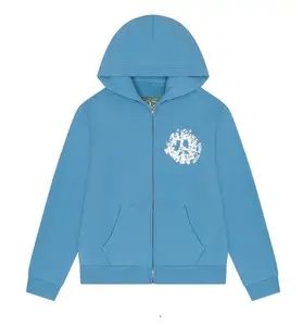Denim Tears University Zip Hoodie SS25 Light Blue - size S, M, XL, XXL
