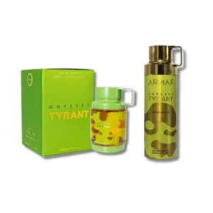 ARMAF Odyssey Tyrant Eau De Parfum 3.4fl.oz & Body Spray 6.8fl.oz Amber Fragrance