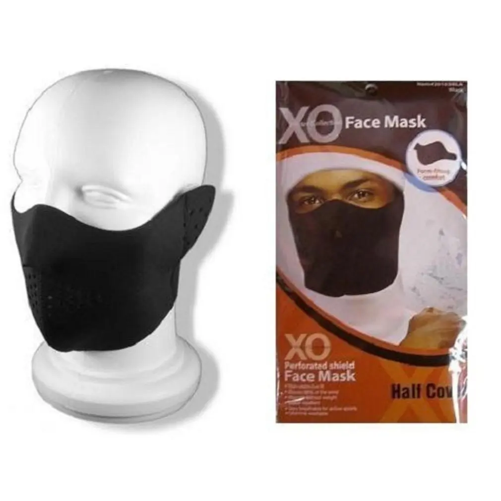 CrazyCoolBuys Neoprene Half Cover Black Face Ski Mask Balaclava
