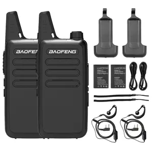 BAOFENG BF-888S Upgraded Walkie Talkies T20 Long Range Walkie Talkie for Adults with Earpiece Mic Rechargeable 2-Way Radios Handheld Two-Way Radios Transceiver Kids with USB Charger for Camping 2pcs