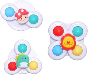 3PCS Suction Cup Spinner Sensory Toys  for Babies Over 6 Months & Toddlers 1-3 Years  Educational Activity Toys for 1-3 Year Old Boys/Girls  Toddler Party Gifts
