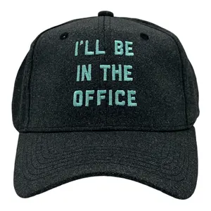 Ill Be In The Office Hat Funny Sarcastic Work Novelty Cap Funny Hats Sarcastic  Funny Office  Novelty Caps for Men Black - Standard