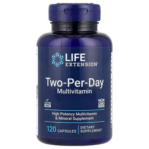 Life Extension Two-Per-Day Multivitamin, V2, 120 Capsules