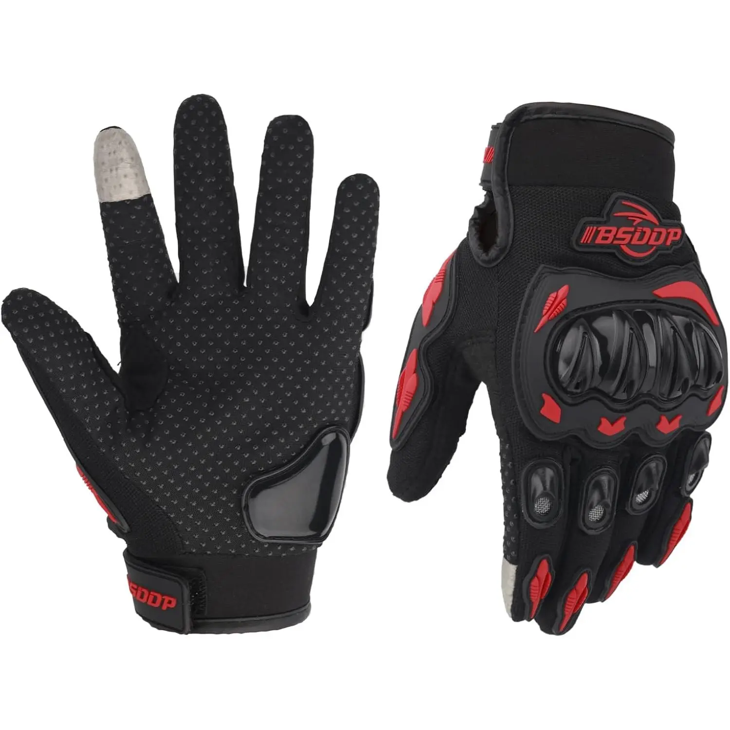 Motorcycle Gloves for Men and Women – Hard Knuckle Dirt Bike Riding Glove, Touchscreen Biker Gloves, Breathable ATV Glove for Outdoor Sports