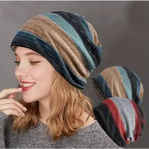 2 Pcs Cotton Casual Beanie, Women's Chemotherapy Warm Scarf, Multifunctional Beanie, Cotton Scarf, High-quality Material, Silky and Soft, Machine Washable, Suitable for Most People