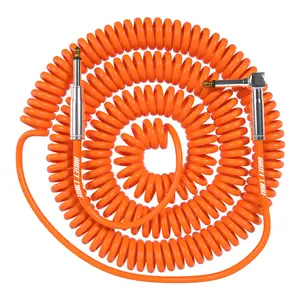 Bullet Cable 30′ Classic Orange Coil Cable