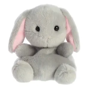 Aurora Palm Pals Pebbles Bunny Stuffed Animal - Soft Grey Plush Bunny with Floppy Ears - Collectible Pocket-Sized Plush Toy - 5 Inches