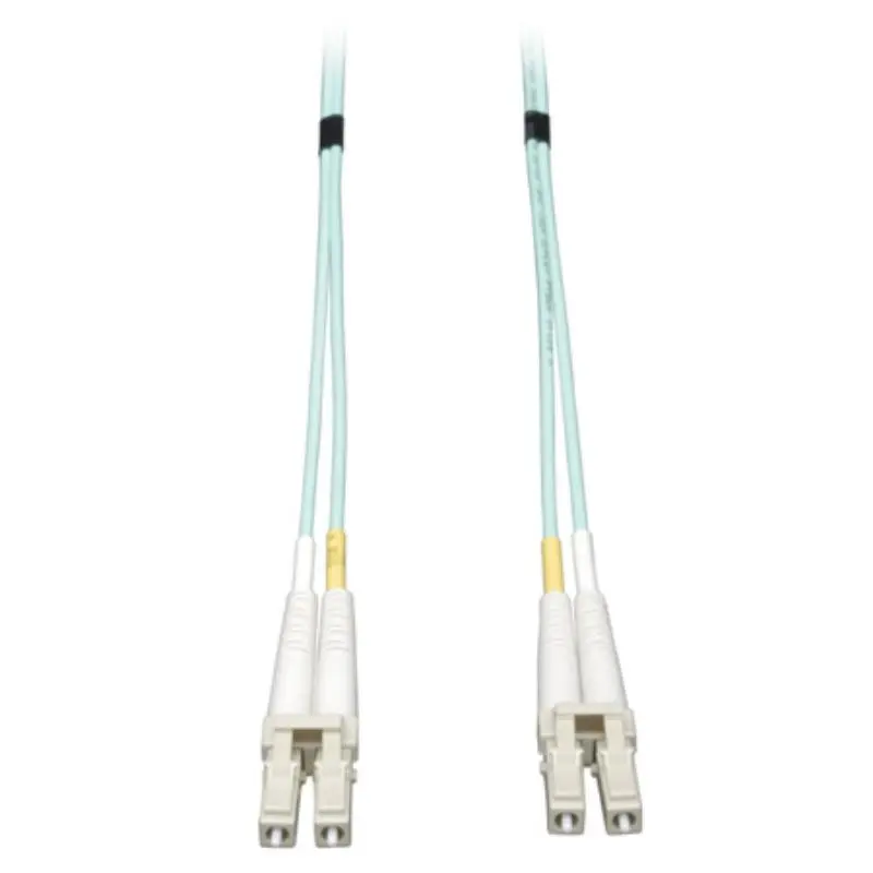 Tripp Lite TRL-N820-20M LC-LC Duplex 10Gb Ethernet Multimode 50/125 OM3 LSZH Fiber Patch Cable - Aqua, 20 m (65 ft), 0.32 lbs, Lifetime, for Data Centers, High Bandwidth LAN/SAN Links, 50/125Om3 Lszh Fiber