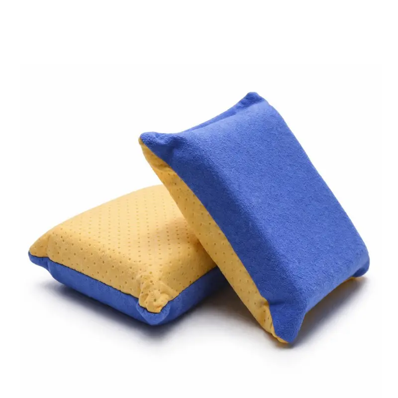 2PCS Large High-Quality Car Windshield Defogger Sponges (11.5x8.1x4 cm/4.52x3.19x1.57 in) - Anti-Fog EVA Foam & Soft Microfiber Wipes, Elastic, Breathable, Quick-Drying, Machine-Washable, Double-Sided No-Scratch All-Seasons Car Maintenance Cleaner