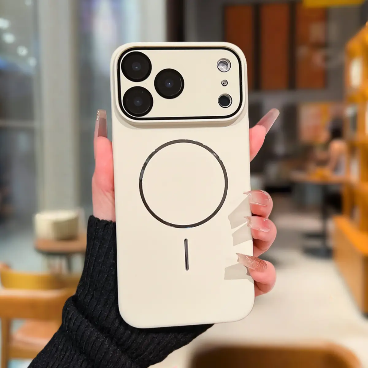 Magnetic Hard Shell Casing for iPhone 17 Pro Max - Sensitive Skin-Friendly TPU-PC Cover, Anti-Drop Protector, Lens Protection Mobile Phone Accessory