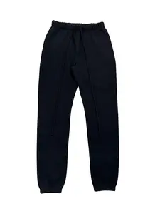 Unisex Men Sweatpants black Color Cuffed Oversized Fit,Elastic Drawstring Waist, Casual Streetwear Bottoms for DailyWear and Leisure Activities