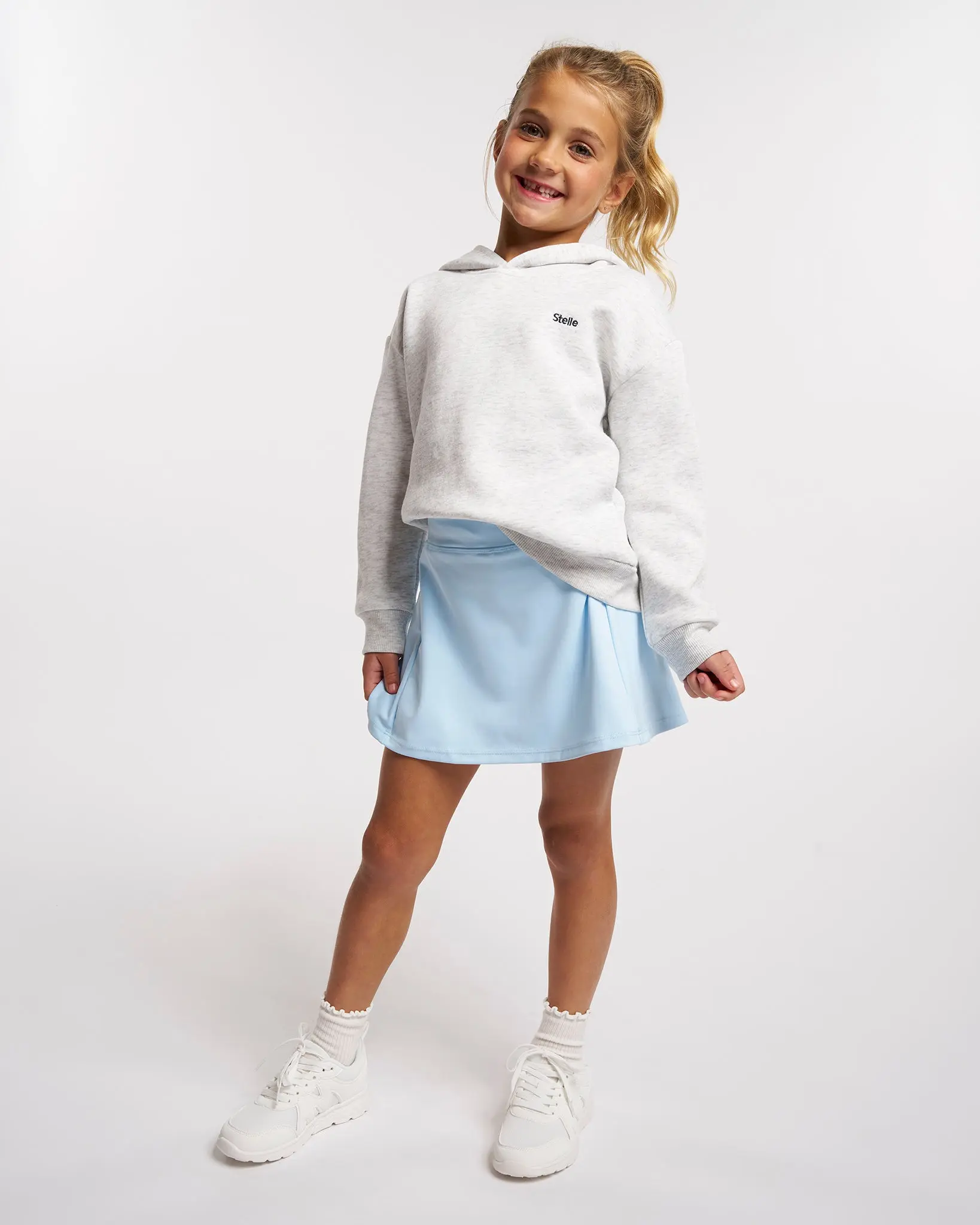 Girls' Short Sporty Chic A-Line Athletic Tennis Skirt, Professional Sports & Outdoor Clothing