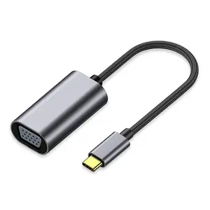 USB 3.0 to VGA Adapter, 1080P Full HD Video Graphics Converter Male to Female, High Stability Display Adapter for Laptop Desktop Monitor Projector TV, Compatible with Windows 11/10/8/7 & MacOS, Grey