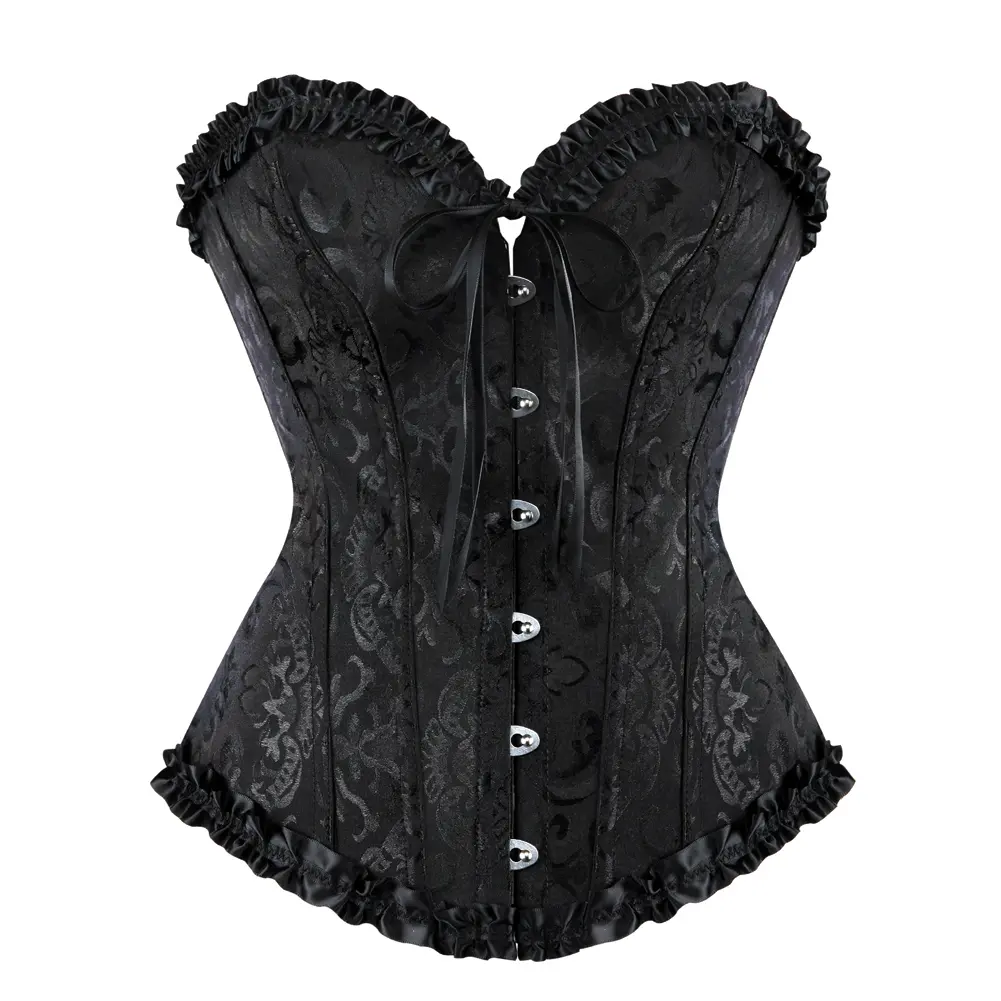 Women's Lace Waist Trainer Corset Top - Sexy Bustier Shapewear Bodysuit Waist Push-Up Clothes for Halloween Gothic Party Christmas Wedding  Outfit 819-D1