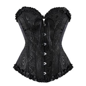 Corset Tops for Women Waist Trainer Bustier Shapewear Lingerie Lace Waist Push Up Bodysuit Halloween Gothic Party Outfit Womenswear Costumes Basic Minimalist 819-D1