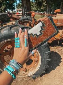 The Cheyenne Cowhide Leather Tooled Wallet