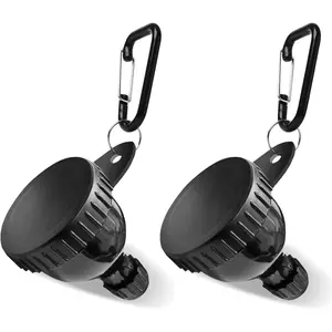 2 Pack Protein Powder Container to Go Funnel-Mini, Funnel with Keychain and Keyring, Protein Powder Funnel, Water Bottle Funnel for Gym Powders(50ml)