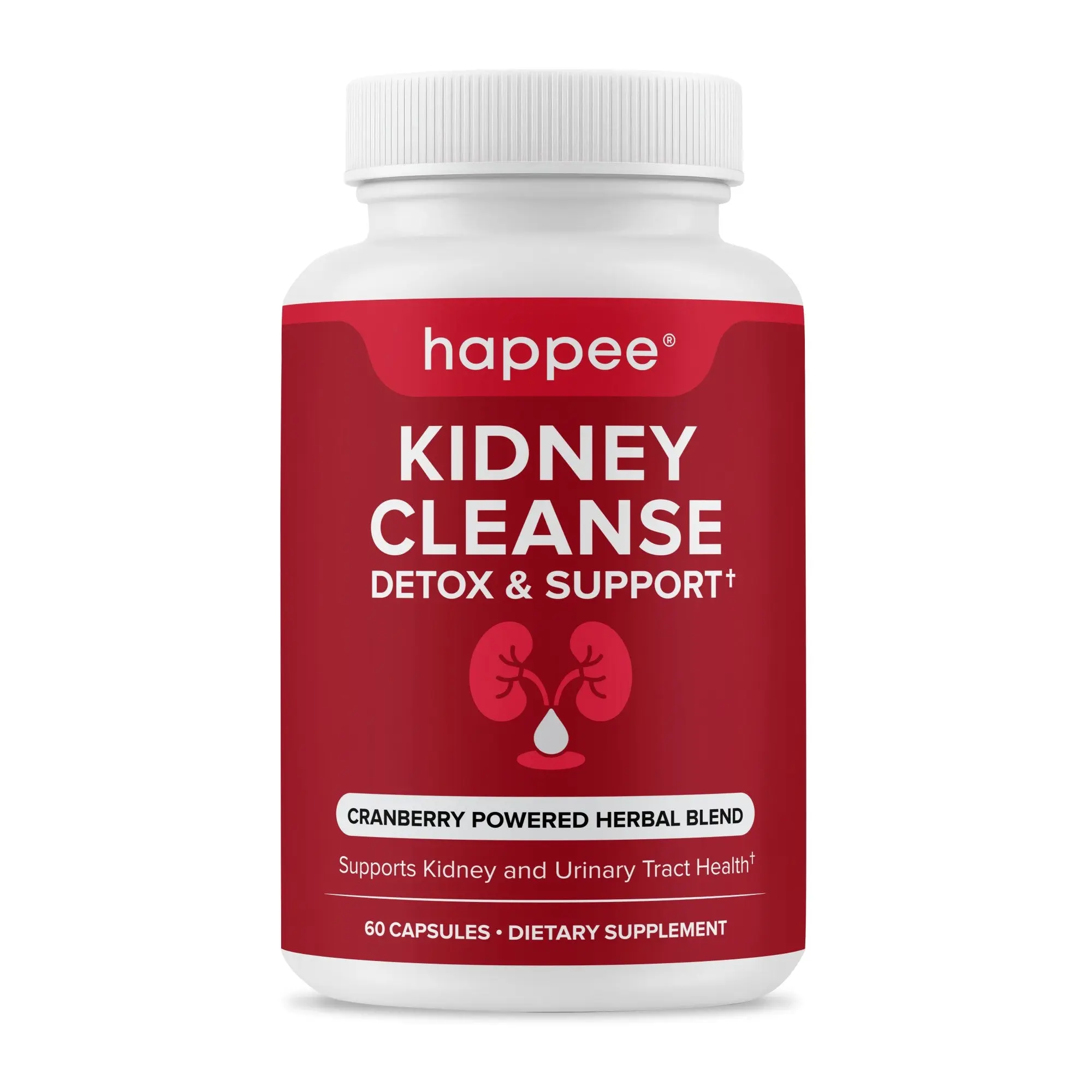 Kidney Cleanse Detox & Repair Supplement – Herbal Kidney Support with Cranberry Extract & 21 Botanicals  – 60 Capsules