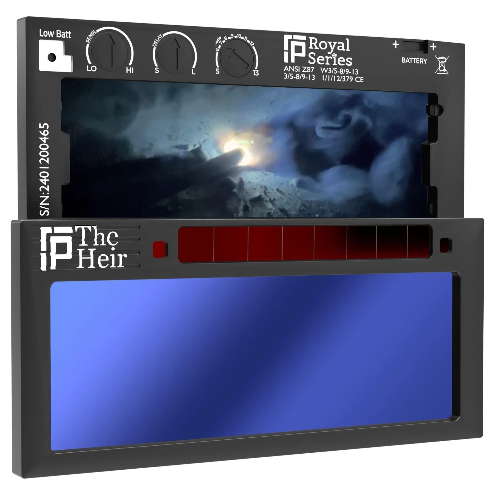 The Heir Adjustable 1.0 - NOT FOR TIG - HD Adjustable Auto Darkening Welding Lens | 1 Year Warranty