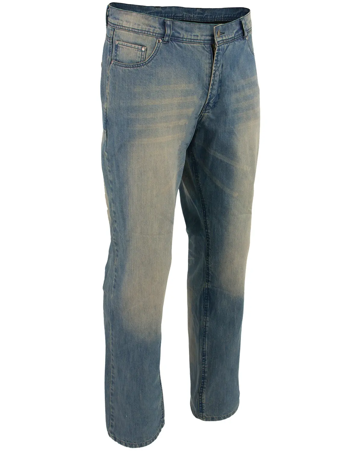 Milwaukee Leather Men's Men'S 32" Denim Jeans Reinforced With Aramid - Mdm5002