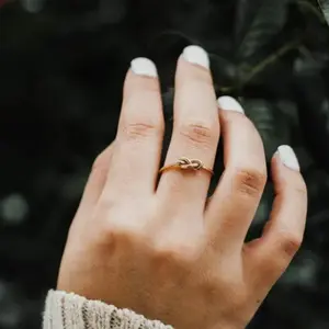 14k Gold Filled Handmade Infinity Knot Promise Ring