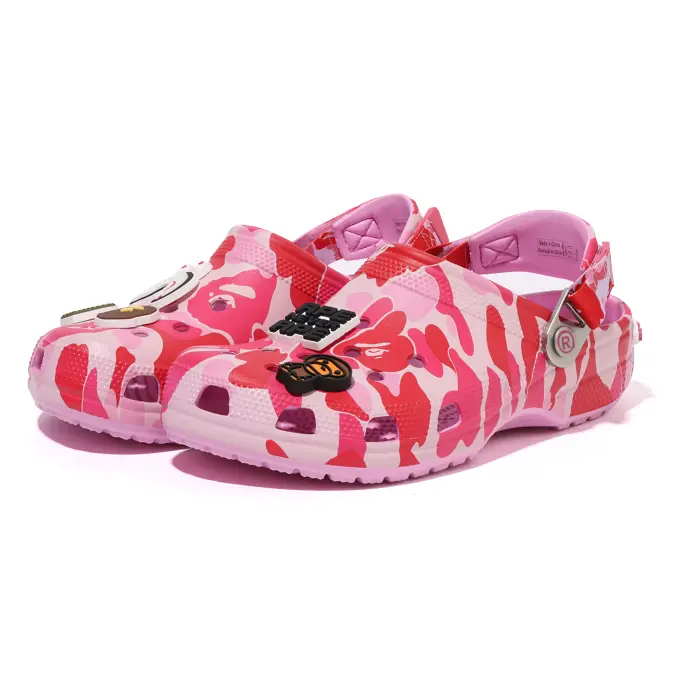 Bape x Croc Classic Clog ABC Pink Camo - 8, 9, 10, 11