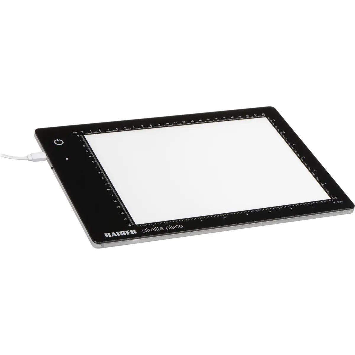 Kaiser Slimlite Plano Light Box, 5000K, 8x11in Battery/AC Powered, USB Powered with USB Cable Adapter for Photographers